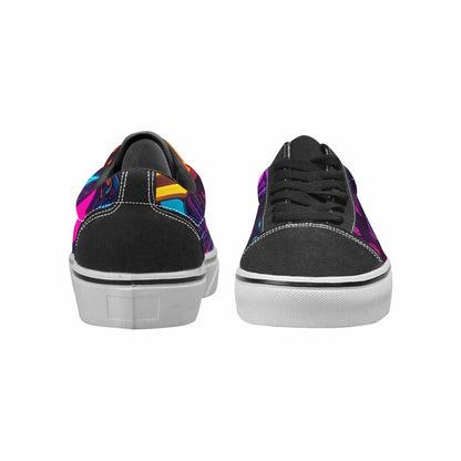 WOMEN'S 80s Retro Motif 80s Lace-Up Canvas Dreamcore Custom Shoes