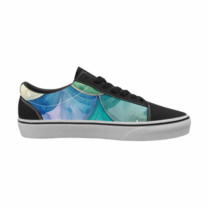 MEN'S Mermaid Scale Canvas Lace-Up Dark Academia Shoes