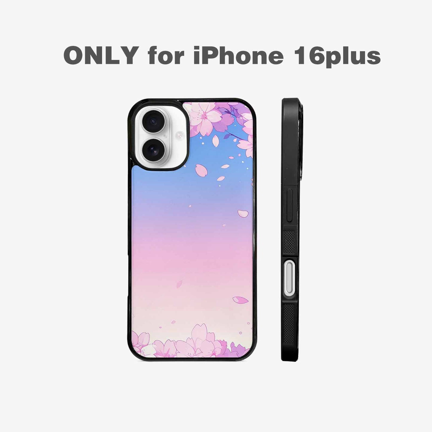 iPhone 16 Plus Case — Anime Cherry Blossom Custom, Unique Phone Case Design