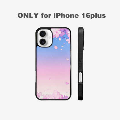 iPhone 16 Plus Case — Anime Cherry Blossom Custom, Unique Phone Case Design