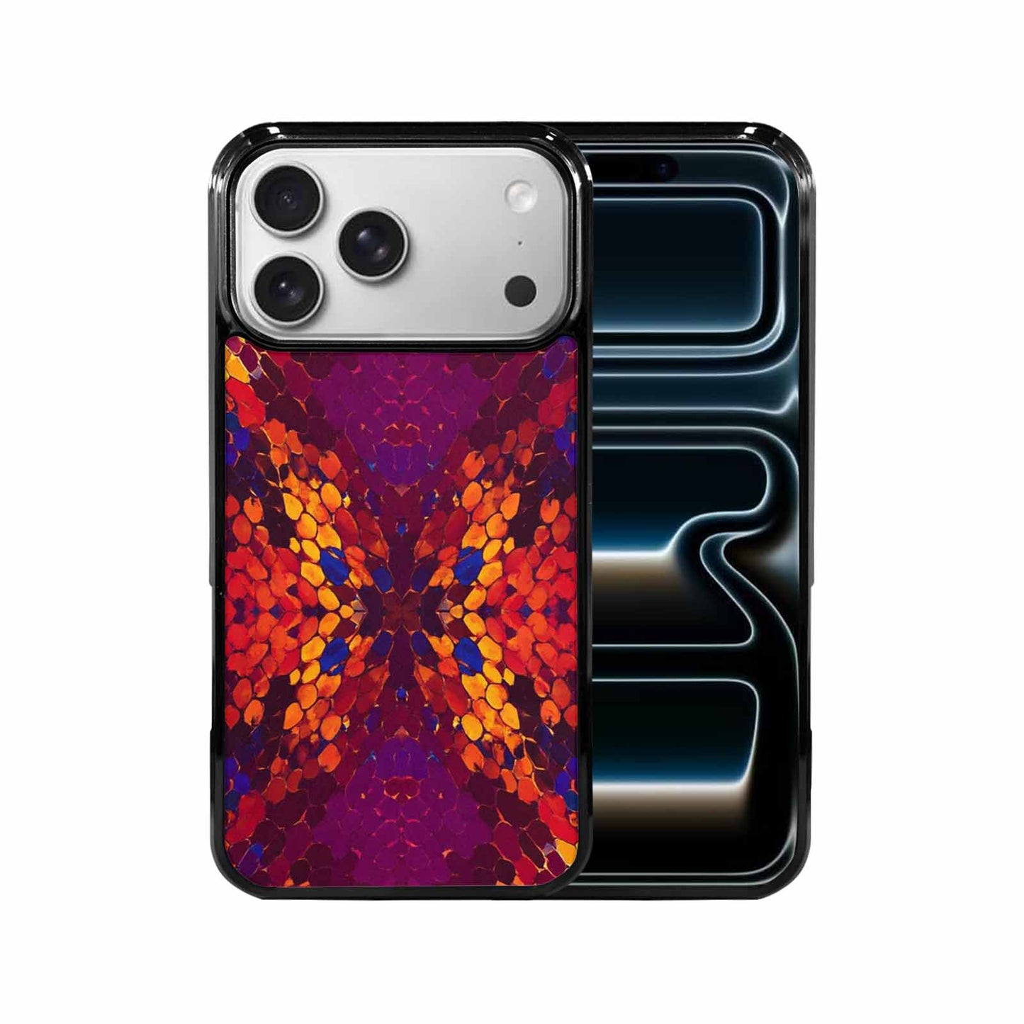 iPhone 17 Pro Max Case — Snake Print Dark Seamless Animal Print, Custom Made Phone Cover