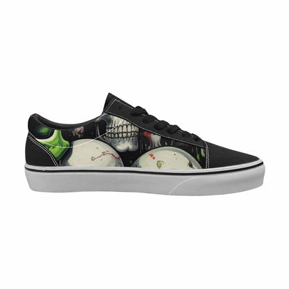 WOMEN'S Skulls (general) Lace-Up Canvas Cottagecore Sneakers