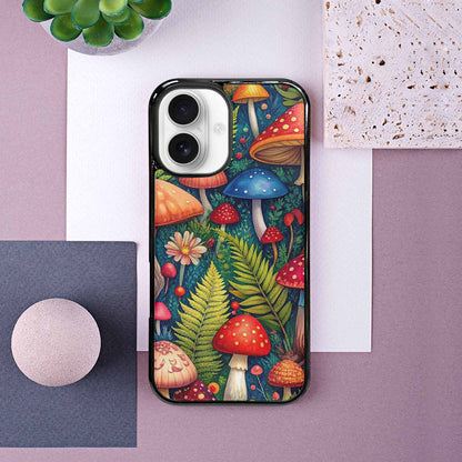 iPhone 16 Case — Mushrooms Botanicalmushrooms P 7fj Personalized Phone, Customized Protective Case