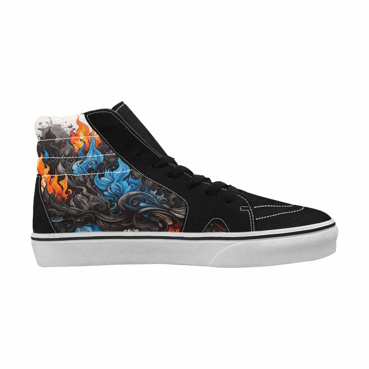 MEN'S Flame Burst High Top Canvas Aesthetic Shoes