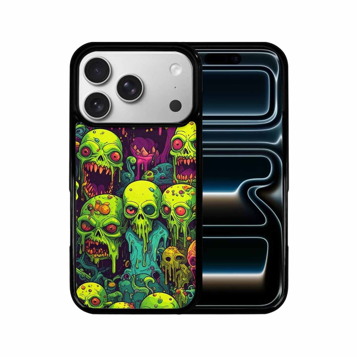 iPhone 17 Pro Case — Toxic Radioactive Creature Pattern Hundreds Original, Original Design Phone Case