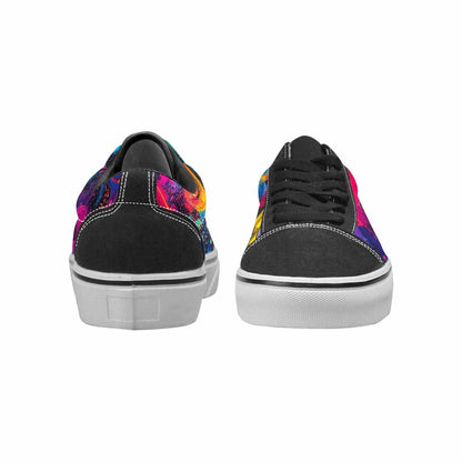 WOMEN'S Smiley Faces × Glow Lace-Up Canvas Y2K Custom Shoes
