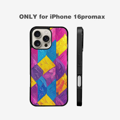 iPhone 16 Pro Max Case — Pansexual Flag Color Theme Small Rainbow, Customized Protective Case