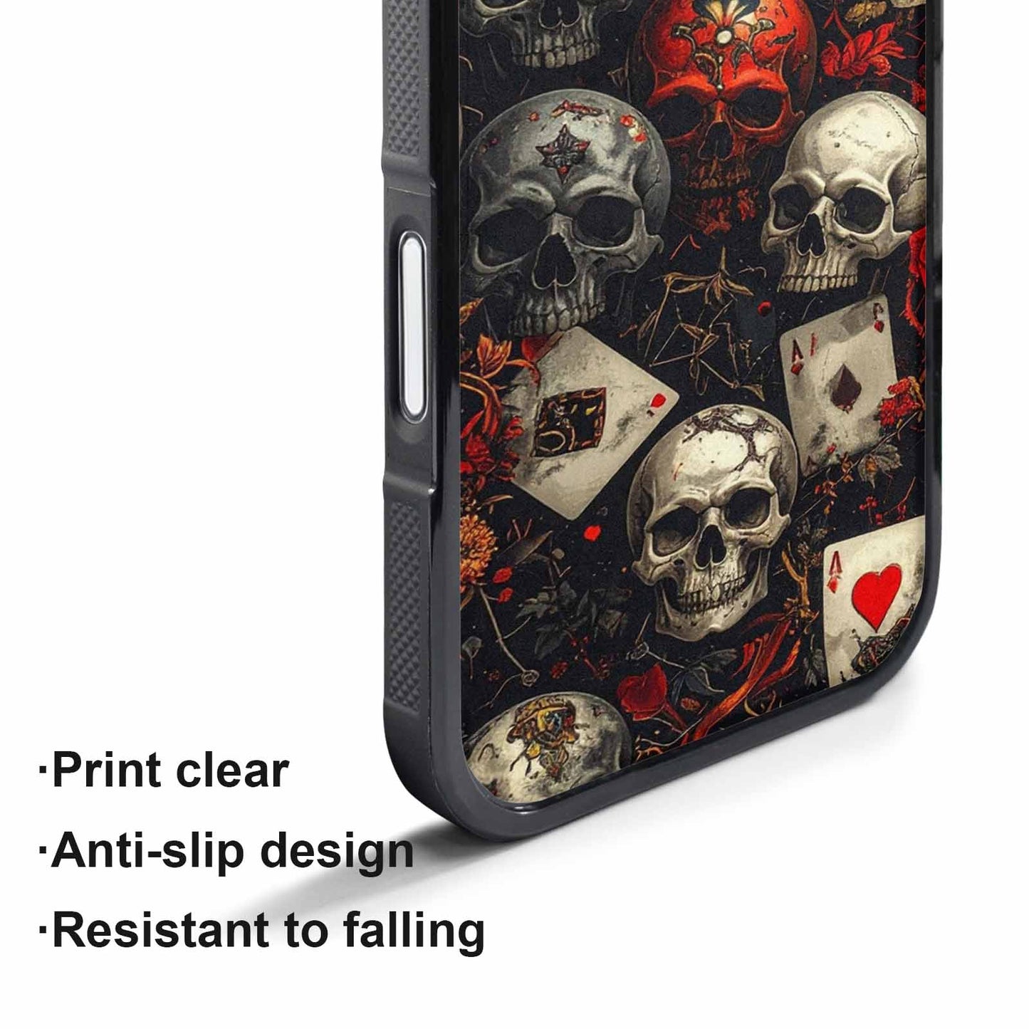 iPhone 17 Pro Max Case — Skull Dark Art Gothic Print Gothic, Custom Art Phone Cover