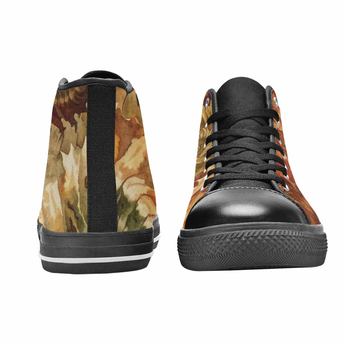 MEN'S Tie Dye - High Top Canvas Dark Academia Custom Sneakers