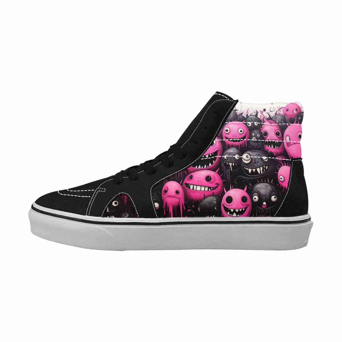 MEN'S Monsters (general) High Top Canvas Wallpaper Art Sneakers