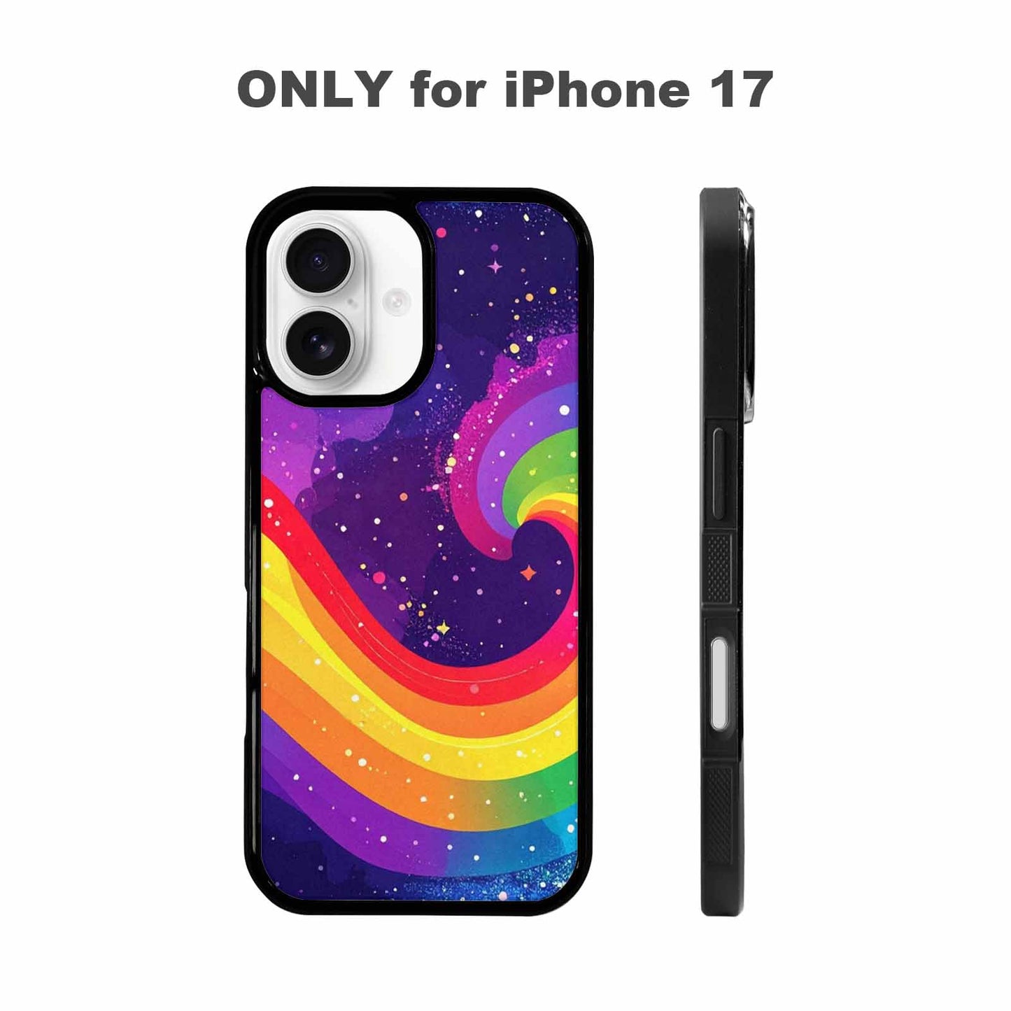 iPhone 17 Case — Rainbow Pride Galaxy Space, Unique Phone Case Design