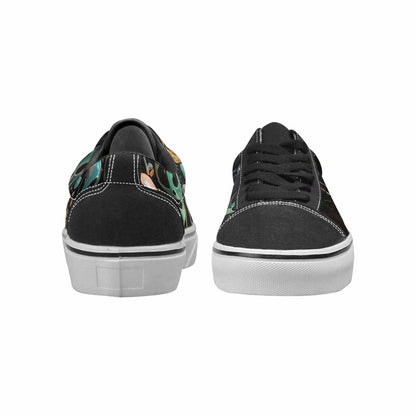 WOMEN'S Aliens  Marble Melting Lace-Up Canvas Wallpaper Art Custom Sneakers