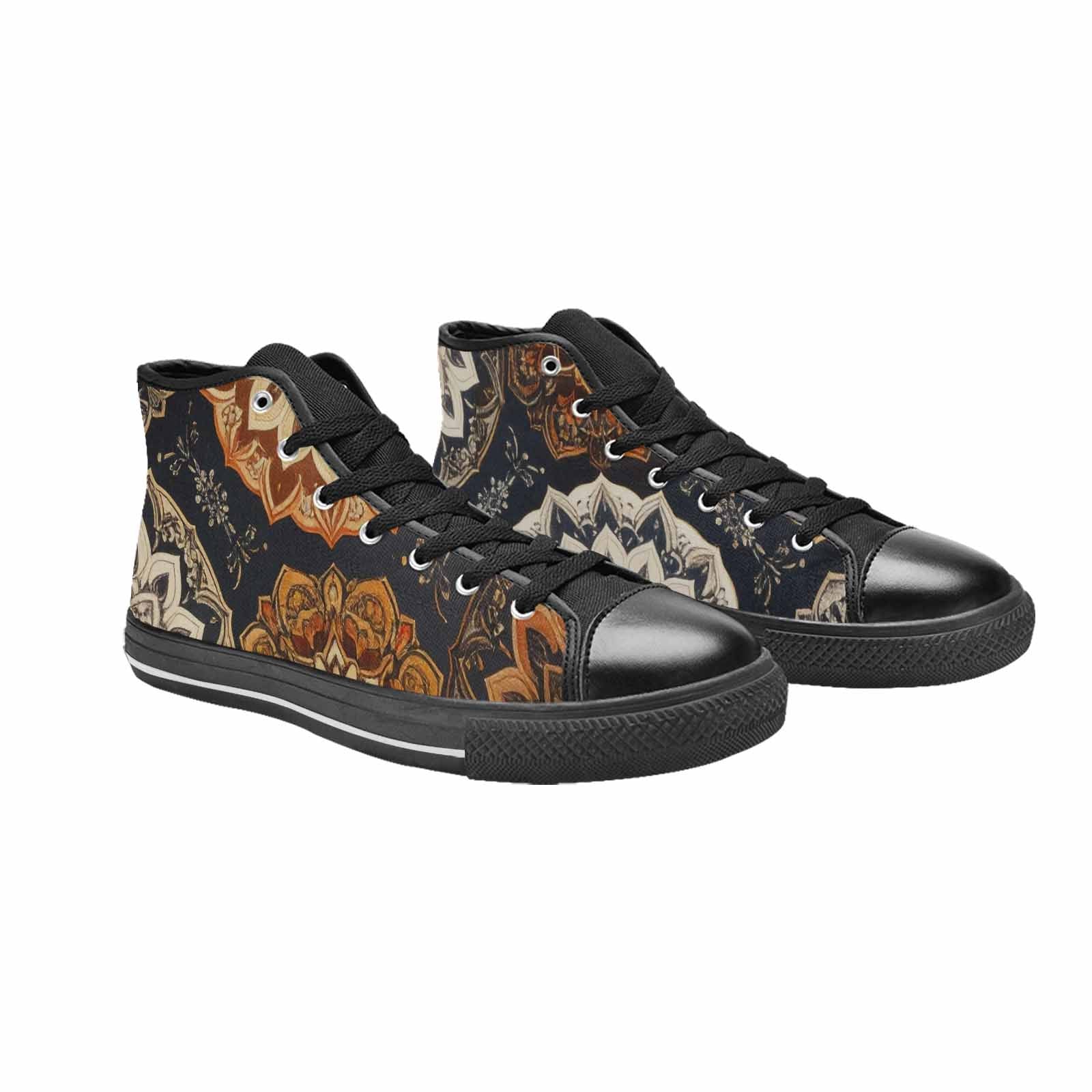 MEN'S Mandala High Top Canvas Vivid Custom Sneakers