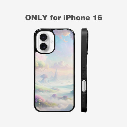 iPhone 16 Case — Surrealist Dreamscape Illustration Pattern, Custom Print Case Cover