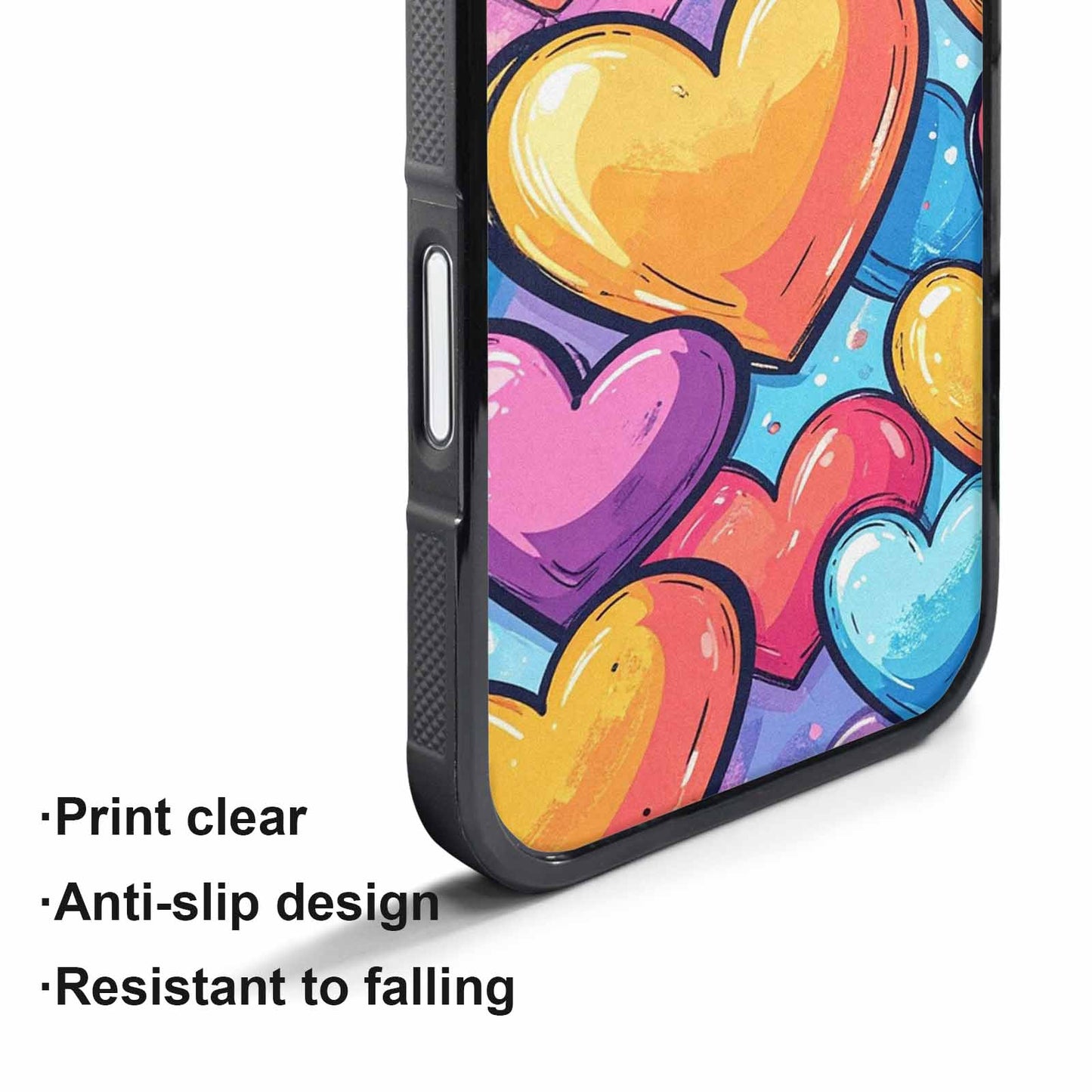 iPhone 17 Pro Max Case — Pastel Summer Heart Original Art, Custom Art Phone Cover