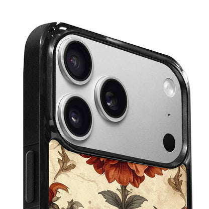 iPhone 17 Pro Max Case — Vintage Botanical Art Pattern Floral, Custom Print Case Cover