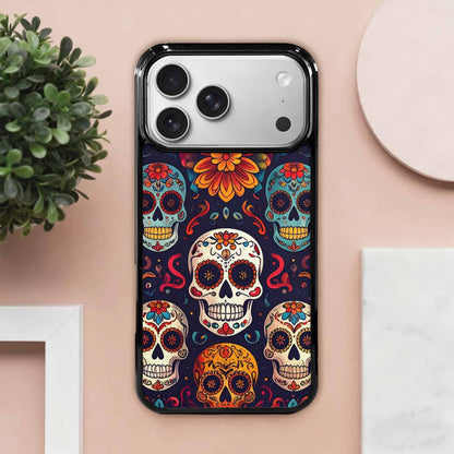 iPhone 17 Pro Max Case — Day Dead Sugar Skull Gothic Skulls, Personalized Phone Case