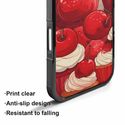 iPhone 17 Case — Retro Cherry Cupcake Retro Vintage, Personalized Phone Case