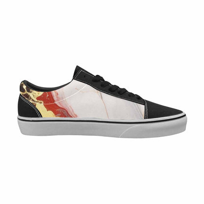 WOMEN'S Marble Vein Lace-Up Canvas Aesthetic Custom Shoes