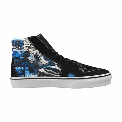 MEN'S Animal Print High Top Canvas Vivid Custom Sneakers