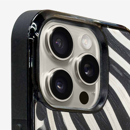 iPhone 16 Pro Max Case — Modern Zebra Stripe Solid Print Crisp, Customized Protective Case