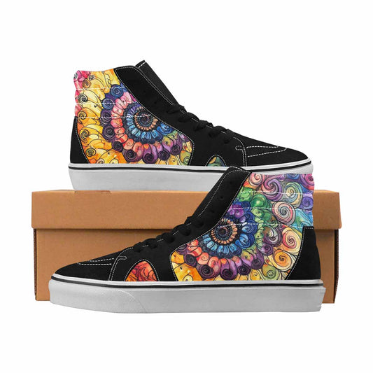 MEN'S Tie Dye High Top Canvas Streetwear Aesthetic Sneakers