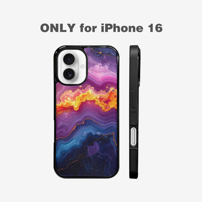 iPhone 16 Case — Psychedelic Marble Tessellation, Custom Made Phone Cover