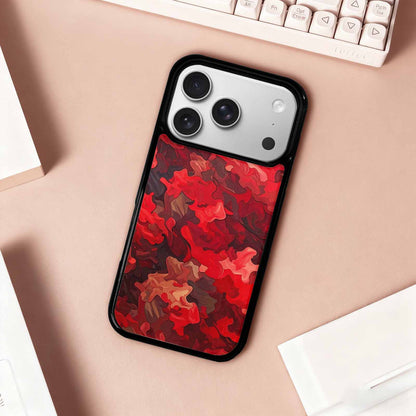 iPhone 17 Pro Case — Small Military Camouflage Blotch Pattern Camo, Unique Phone Case Design