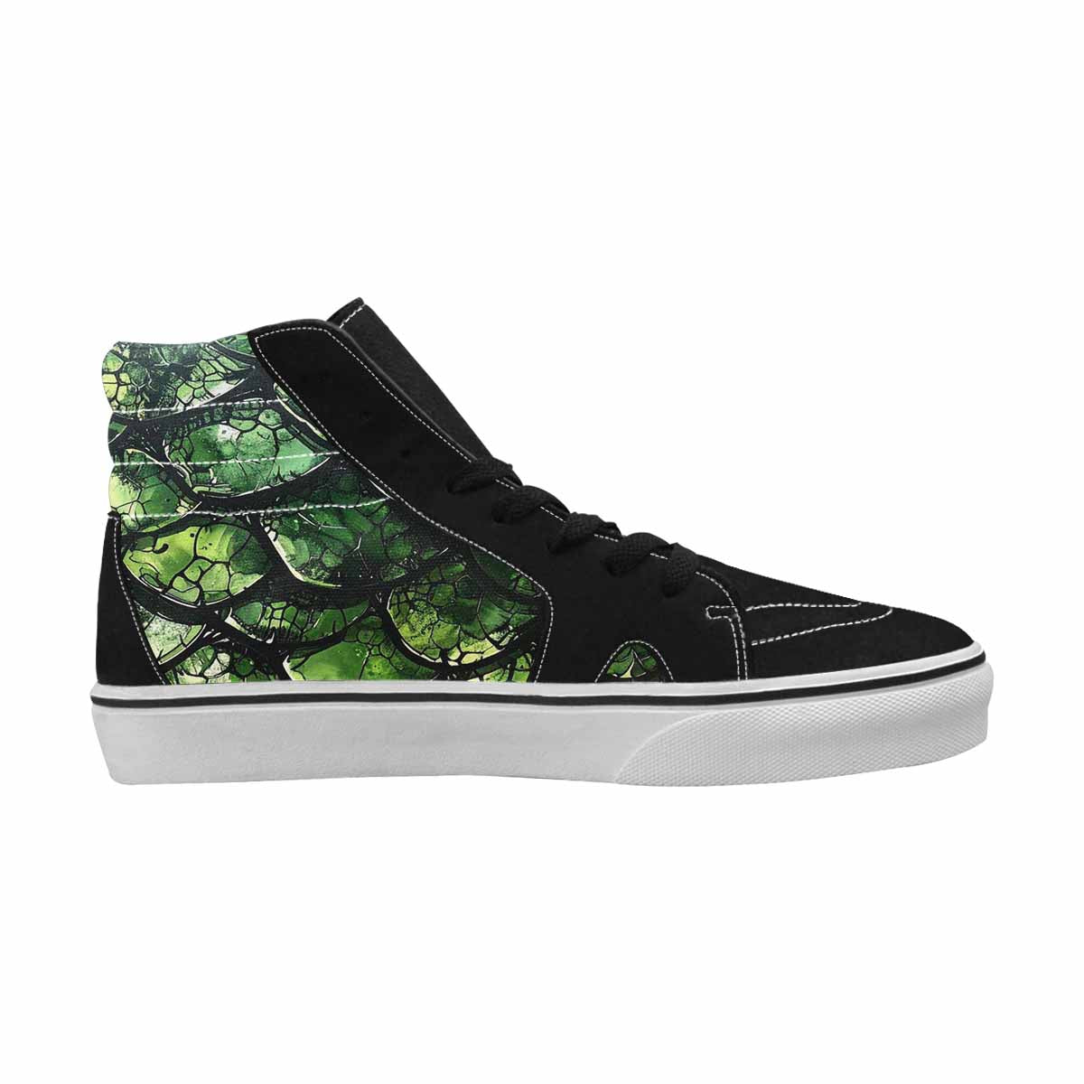 MEN'S Reptile Scale High Top Canvas Vivid Custom Sneakers