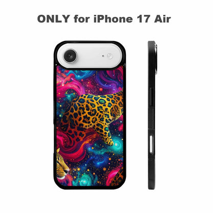 iPhone 17 Air Case — Leopard Print Galaxy Seamless Pattern Animal, Custom Made Phone Cover