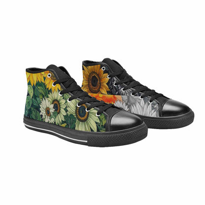 WOMEN'S Sunflower High Top Canvas Aesthetic Sneakers