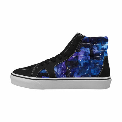 WOMEN'S Galaxy Art - High Top Canvas Dark Academia Shoes