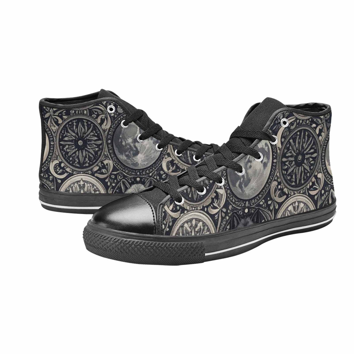 MEN'S Wolves Everywhere Collage High Top Canvas Surreal Custom Shoes