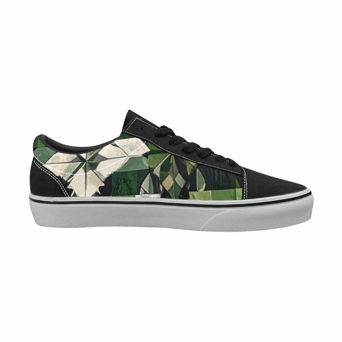 MEN'S Aromantic Flag Color Canvas Lace-Up Aesthetic Shoes