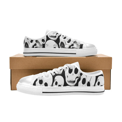 MEN'S Cc Skulls One Color Canvas Dreamcore Custom Shoes
