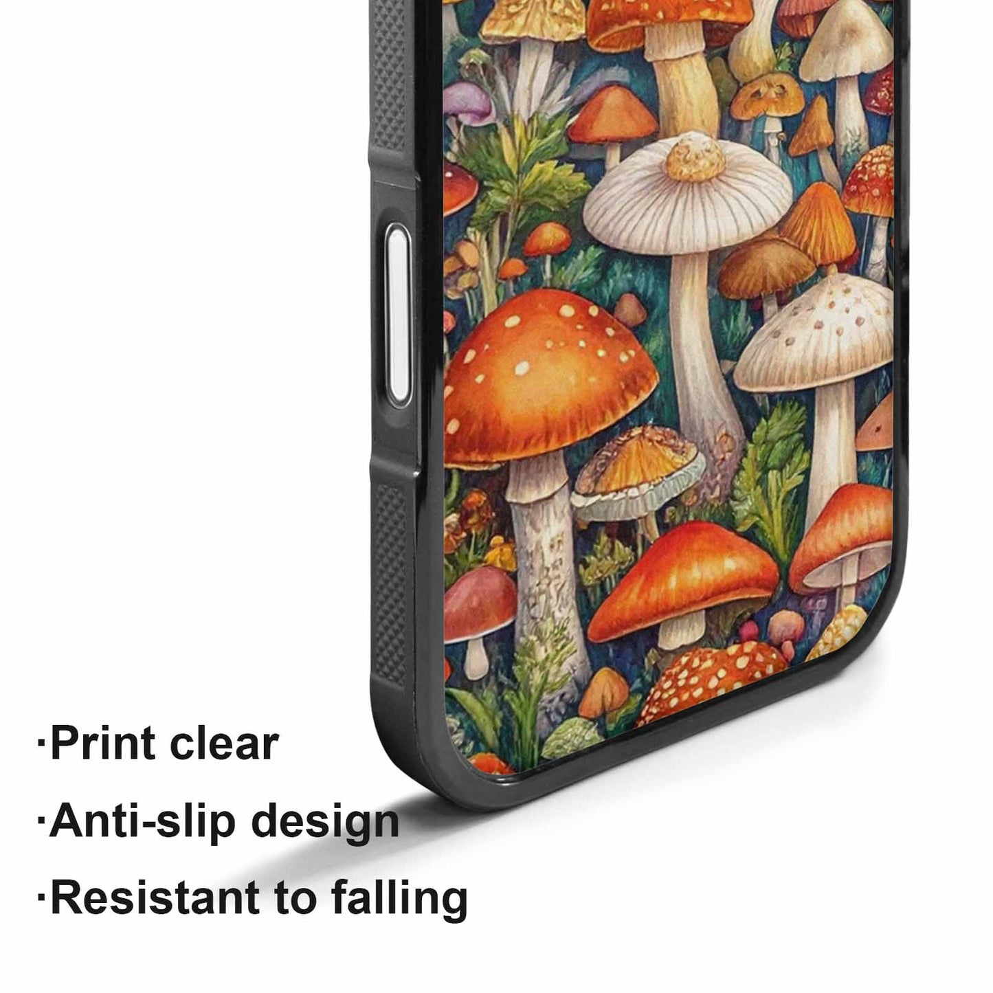 iPhone 17 Case — Mushrooms (general) Mushrooms Pattern Original Art, Personalized Phone Case