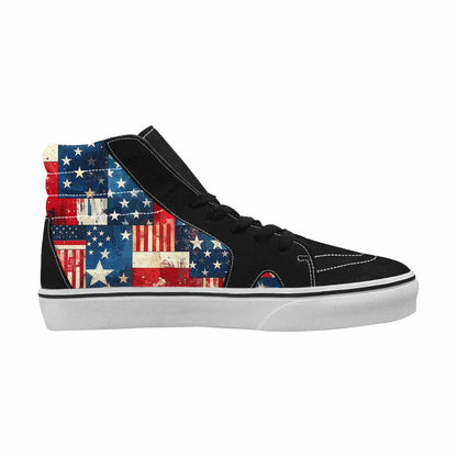 WOMEN'S American Flag Stars High Top Canvas Cottagecore Shoes