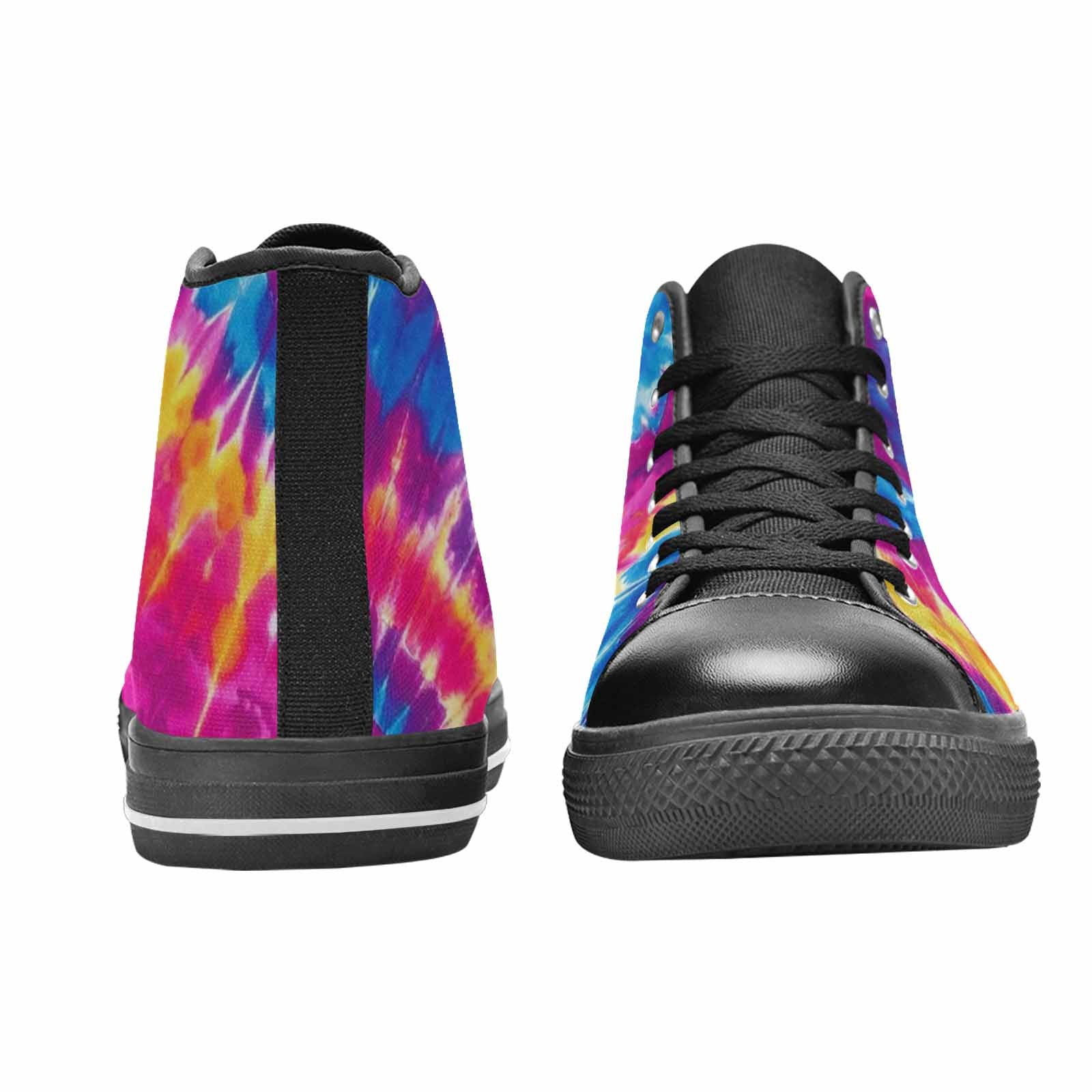 WOMEN'S Tie Dye Spiral High Top Canvas Dreamcore Custom Shoes