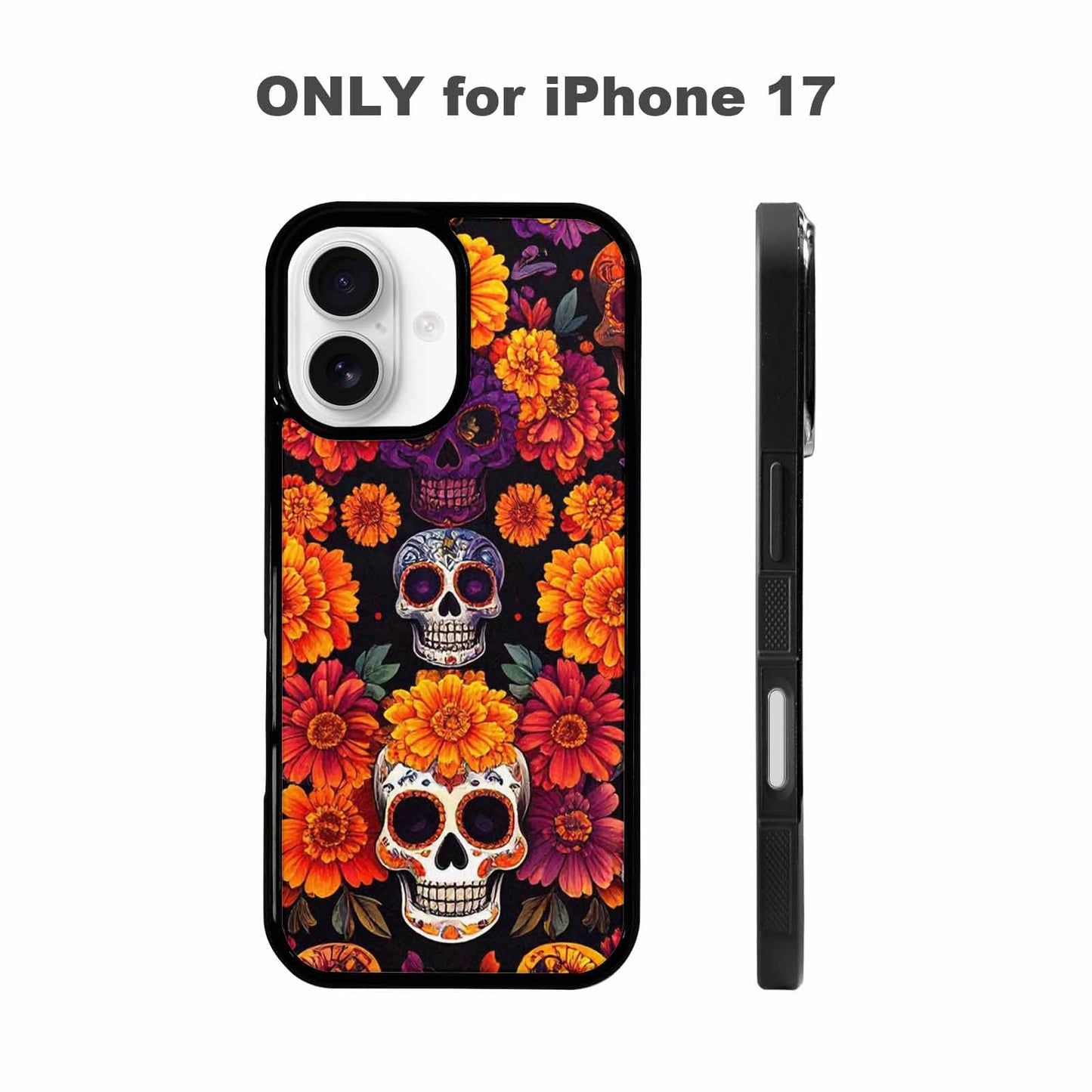 iPhone 17 Case — Skull Dark Art Gothic Print Gothic, Custom Designed Case Cover