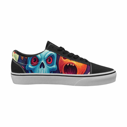 MEN'S Ice Cream Monsters - Lace-Up Canvas Wallpaper Art Sneakers