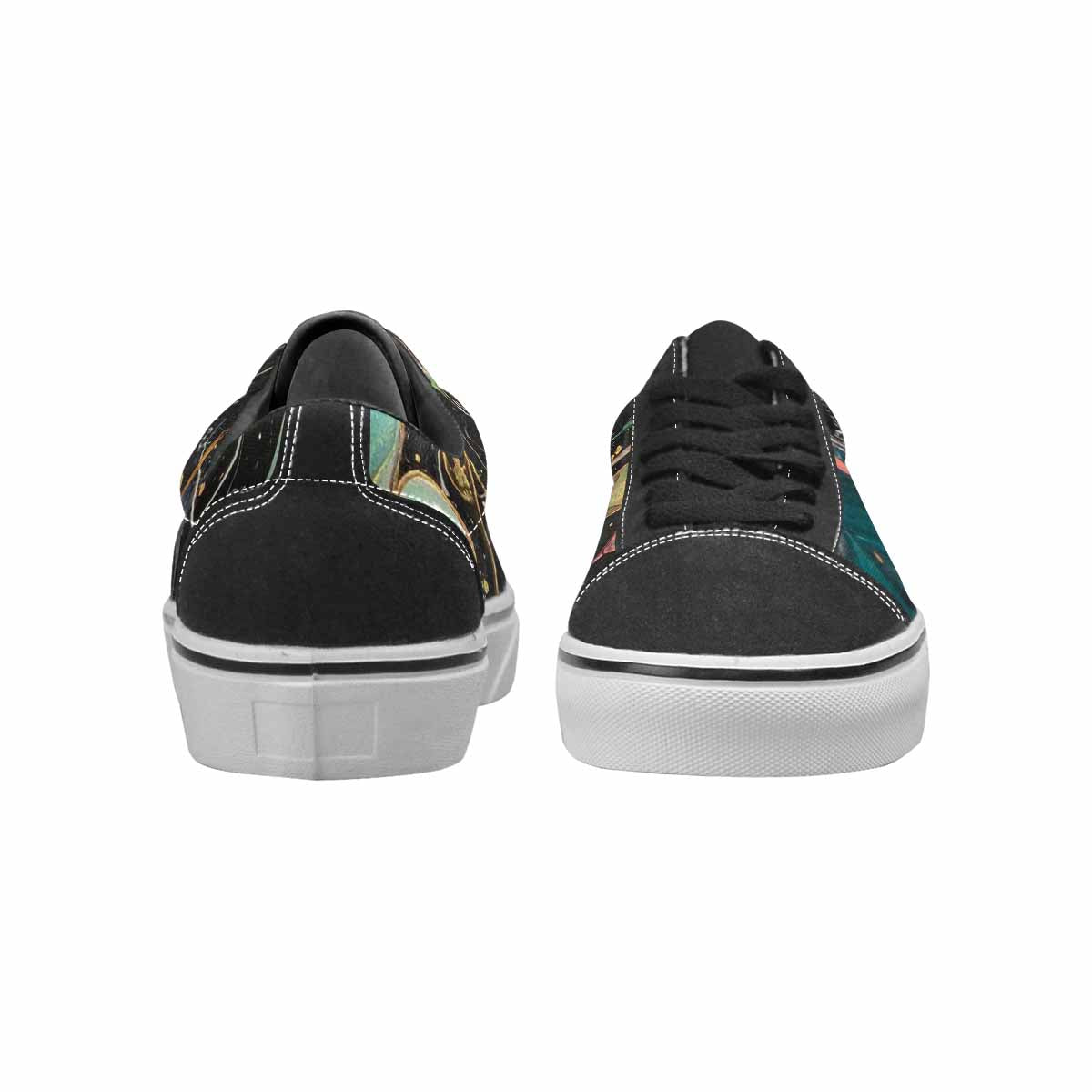 WOMEN'S Aliens  Marble Melting Lace-Up Canvas Aesthetic Custom Shoes