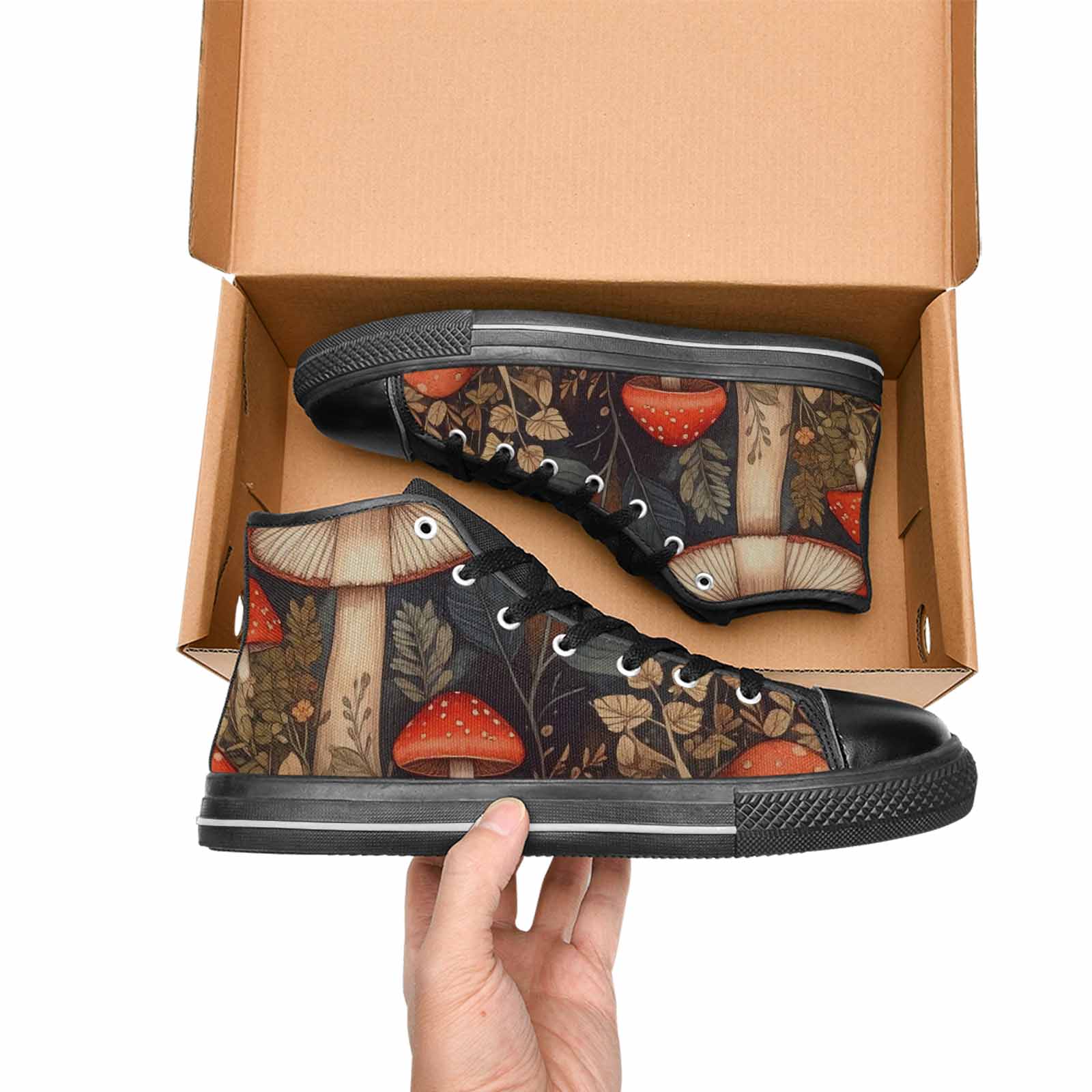 MEN'S Mushroom High Top Canvas Aesthetic Shoes