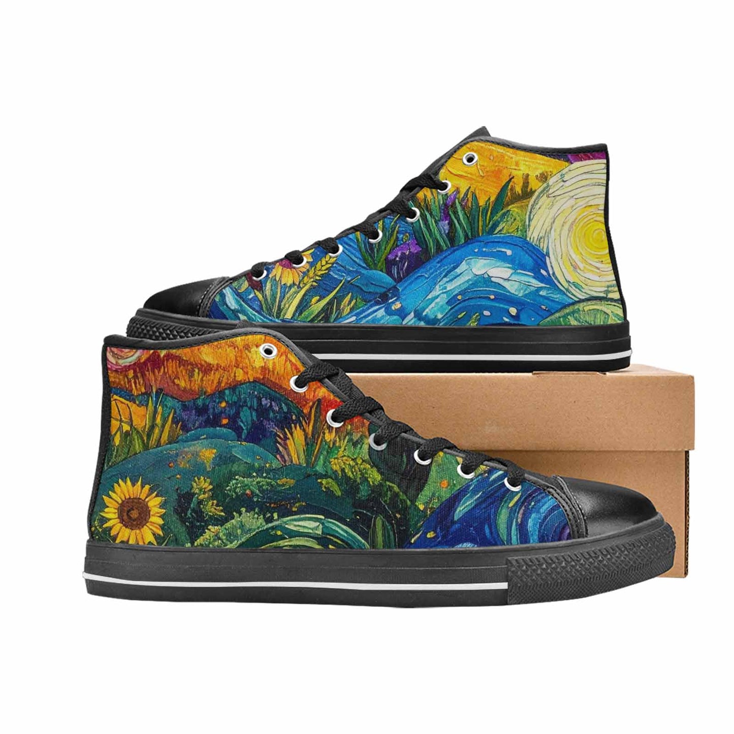 MEN'S Blend All Versions High Top Canvas Cottagecore Shoes