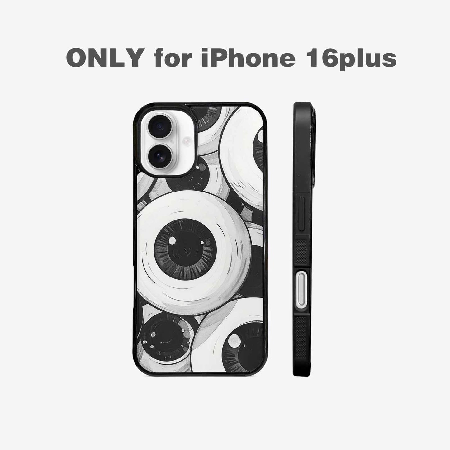 iPhone 16 Plus Case — Googly Cartoon Eyeballs, Customized Protective Case