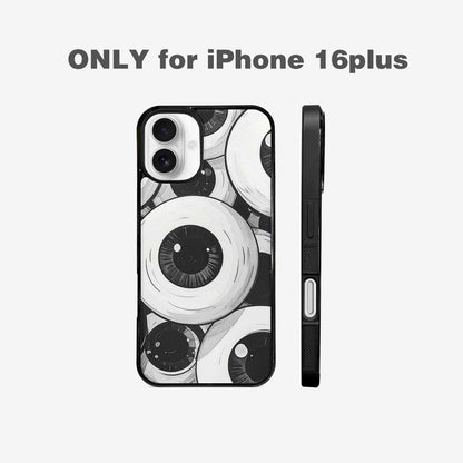 iPhone 16 Plus Case — Googly Cartoon Eyeballs, Customized Protective Case
