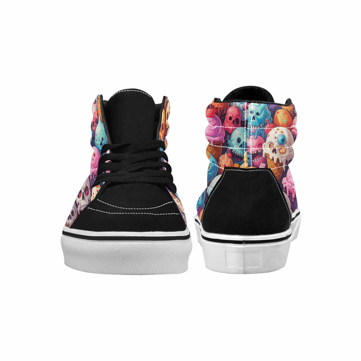 MEN'S Ice Cream Monsters  High Top Canvas Neon Fantasy Custom Shoes