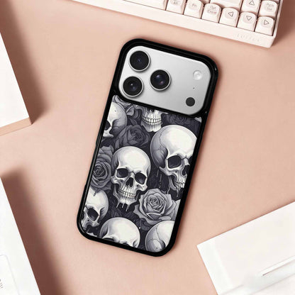 iPhone 17 Pro Case — Skull Dark Art Gothic Print Gothic, Custom Designed Case Cover