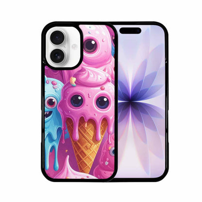 iPhone 17 Case — Melting Icecream Cone Monster Original Art, Custom Phone Case