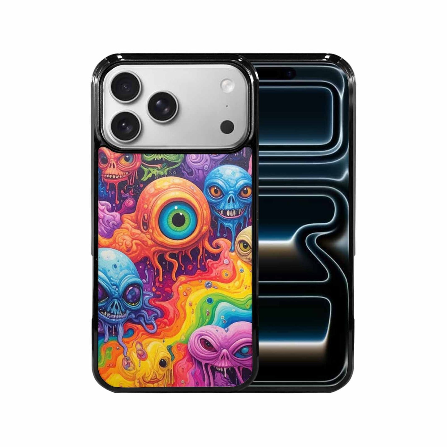 iPhone 17 Pro Max Case — Aliens Tie Dyemelting Aliens Tie Dye, Original Design Phone Case
