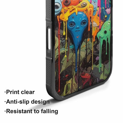 iPhone 17 Case — Aliens Camomelting Aliens Patt Alien Scifi, Custom Print Case Cover